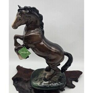 BESWICK HORSE WELSH COB REARING MODEL No. 1014 BROWN GLOSS EUC England